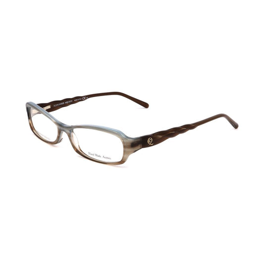 Alexander McQueen Braune Acetat-Rahmen