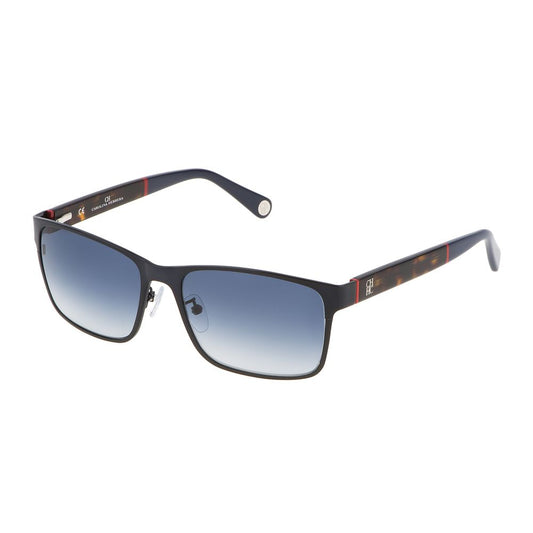 Carolina Herrera Blaue Metall-Sonnenbrille