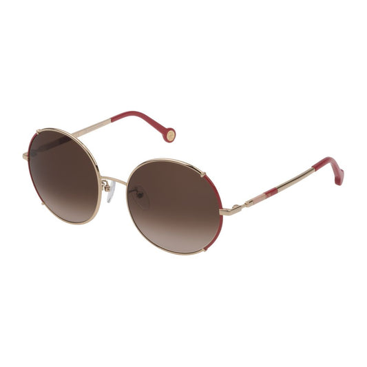 Carolina Herrera Roségoldene Metall-Sonnenbrille