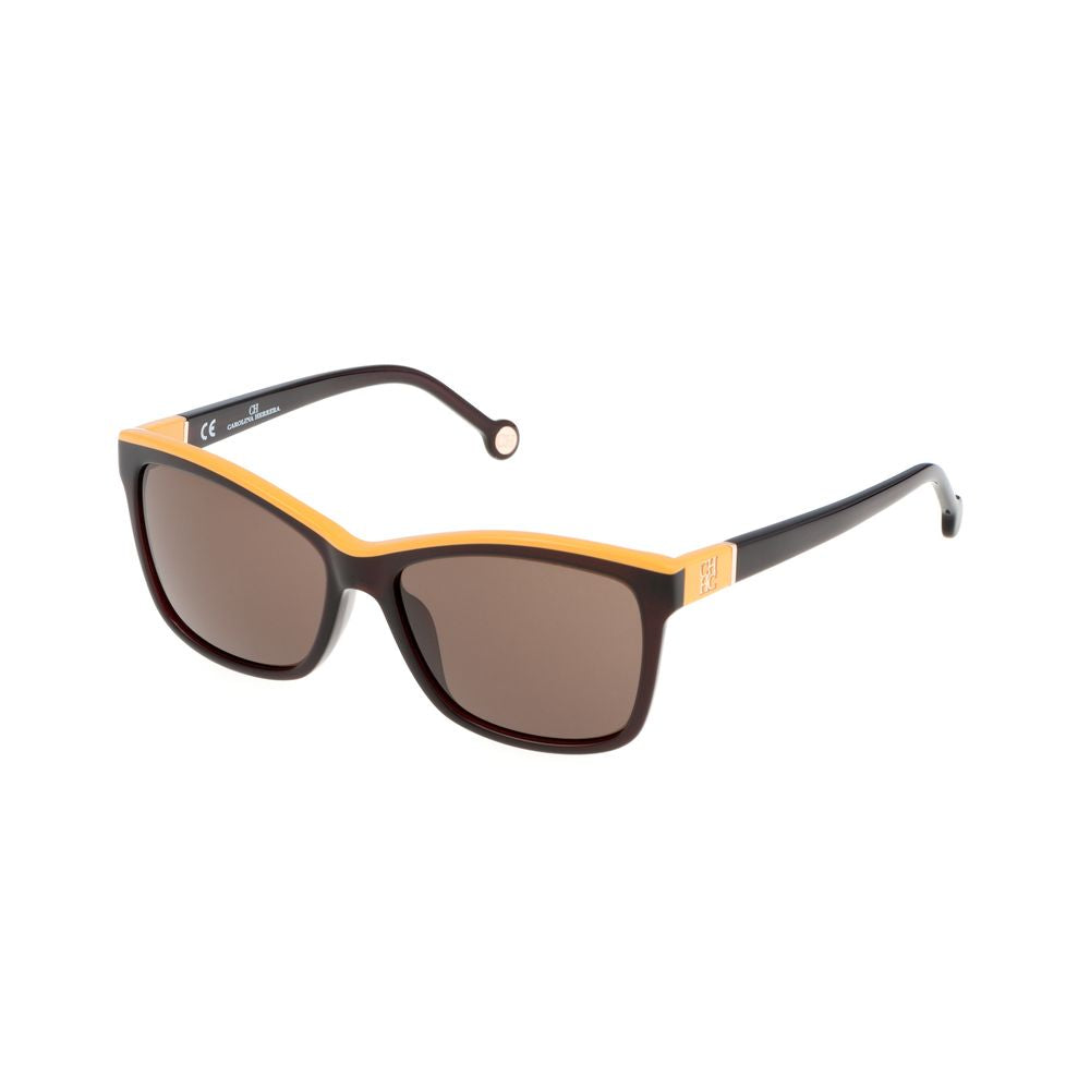 Carolina Herrera Braune Acetat-Sonnenbrille