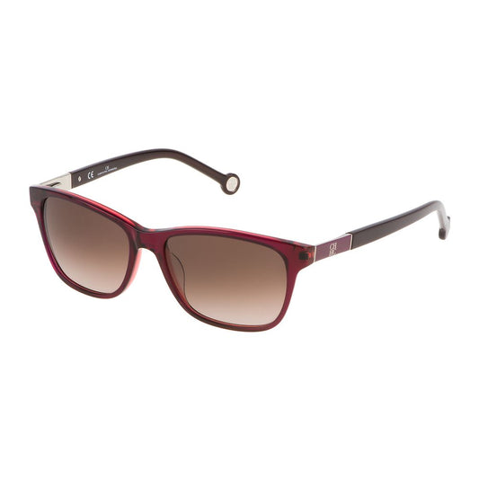 Carolina Herrera Rote Acetat-Sonnenbrille