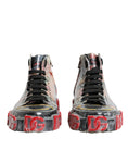 Load image into Gallery viewer, Dolce & Gabbana Multicolor Camouflage High Top Sneakers Shoes
