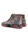 Load image into Gallery viewer, Dolce & Gabbana Multicolor Camouflage High Top Sneakers Shoes
