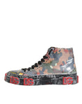 Load image into Gallery viewer, Dolce & Gabbana Multicolor Camouflage High Top Sneakers Shoes
