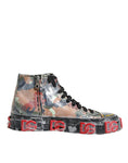 Load image into Gallery viewer, Dolce & Gabbana Multicolor Camouflage High Top Sneakers Shoes
