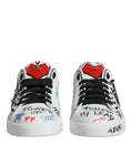 Load image into Gallery viewer, Dolce & Gabbana White Heart Studded Low Top Sneakers Shoes
