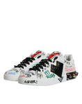 Load image into Gallery viewer, Dolce & Gabbana White Heart Studded Low Top Sneakers Shoes
