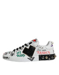 Load image into Gallery viewer, Dolce & Gabbana White Heart Studded Low Top Sneakers Shoes
