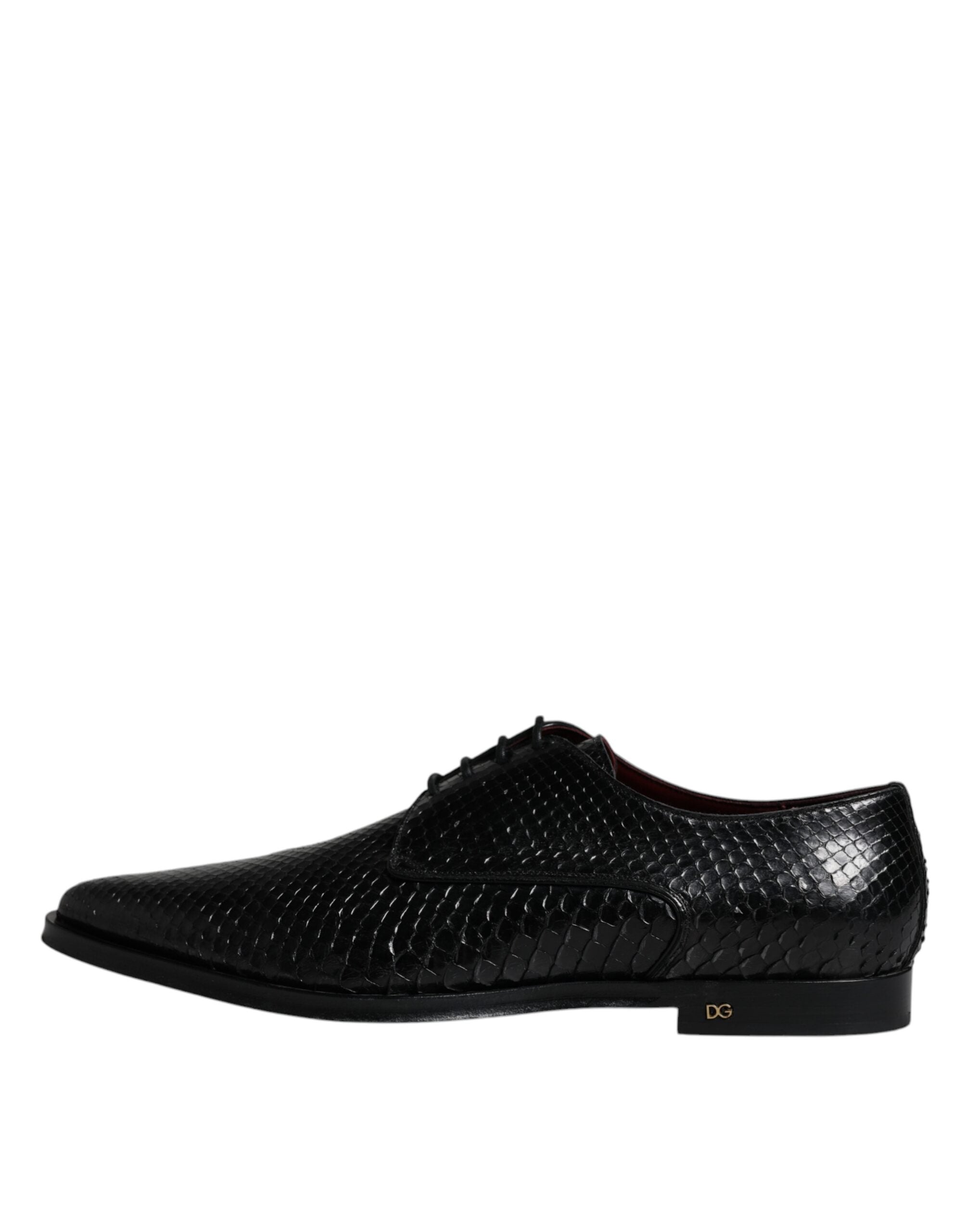 Dolce & Gabbana Black Leather Derby Formal Dress Shoes