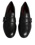 Load image into Gallery viewer, Dolce & Gabbana Black Leather Logo Slip On Men Loafers Shoes
