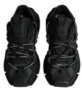 Load image into Gallery viewer, Dolce & Gabbana Black Low Top Space Lace Up Sneakers Shoes
