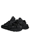 Load image into Gallery viewer, Dolce & Gabbana Black Low Top Space Lace Up Sneakers Shoes
