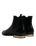 Load image into Gallery viewer, Dolce & Gabbana Black Leather Chelsea Ankle Boots Shoes
