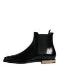 Load image into Gallery viewer, Dolce & Gabbana Black Leather Chelsea Ankle Boots Shoes
