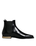 Load image into Gallery viewer, Dolce & Gabbana Black Leather Chelsea Ankle Boots Shoes
