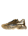 Load image into Gallery viewer, Dolce & Gabbana Gold Leather Daymaster Low Top Sneakers Shoes
