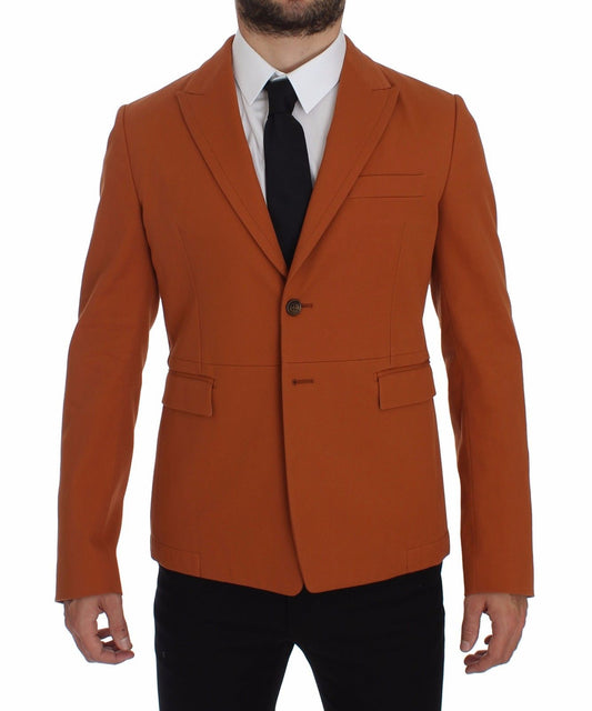 Dolce &amp; Gabbana Elegant orange casual cotton blend blazer