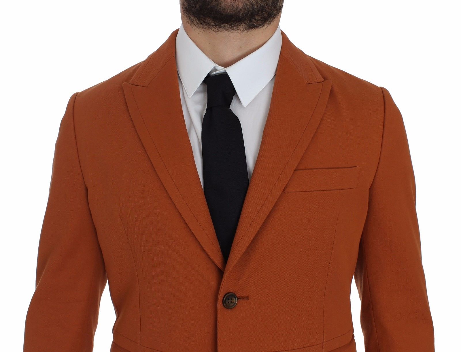 Dolce &amp; Gabbana Elegant orange casual cotton blend blazer