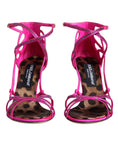 Load image into Gallery viewer, Dolce & Gabbana Pink Strass Ankle Strap Heels Sandals Shoes
