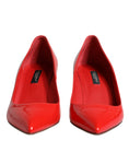 Load image into Gallery viewer, Dolce & Gabbana Red Patent Leather Kitten Heels Pumps Shoes
