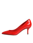 Load image into Gallery viewer, Dolce & Gabbana Red Patent Leather Kitten Heels Pumps Shoes
