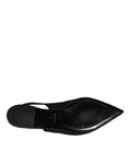 Load image into Gallery viewer, Dolce & Gabbana Black Brocade Flats Sandals Slingback Shoes
