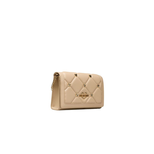 Love Moschino Beige Polyethylen Frauen Crossbody Tasche