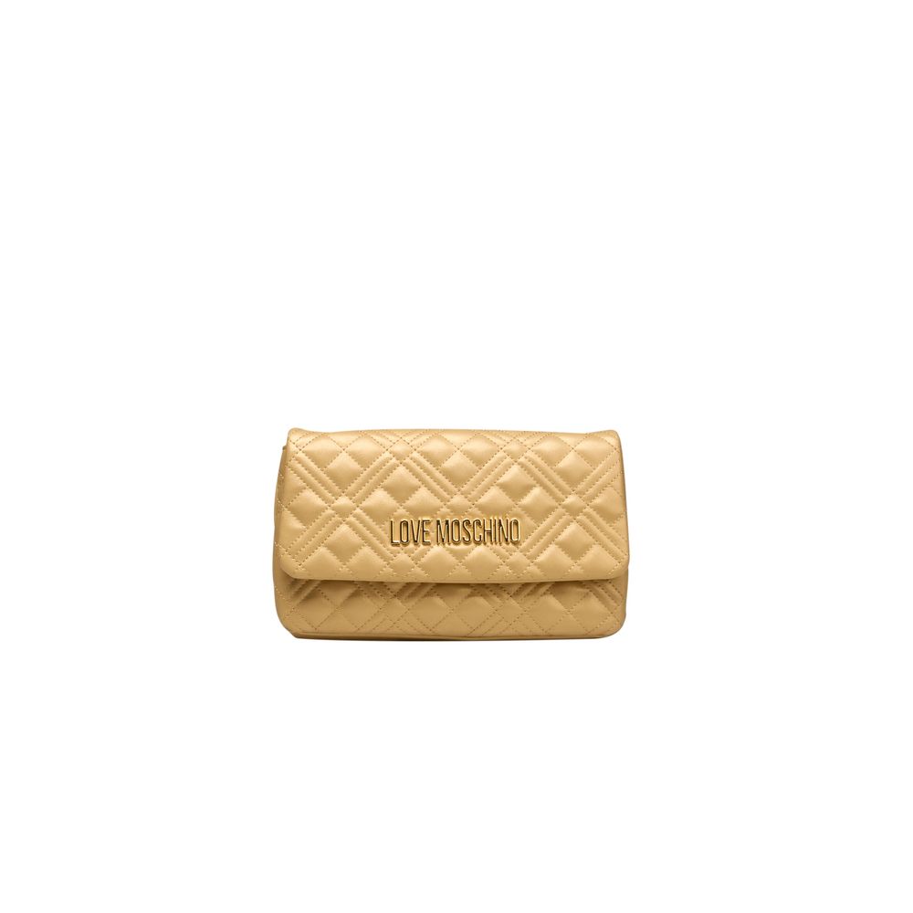 Love Moschino Gold Polyethylen Frauen Crossbody Tasche