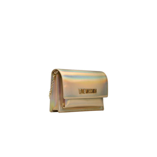 Love Moschino Gold Polyethylen Frauen Crossbody Tasche