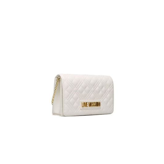 Love Moschino Weiße Polyethylen Frauen Crossbody Tasche