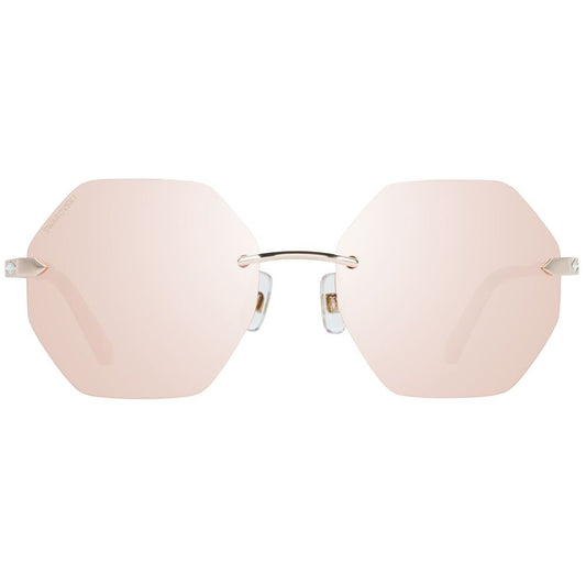 Swarovski Goldene Metall-Sonnenbrille