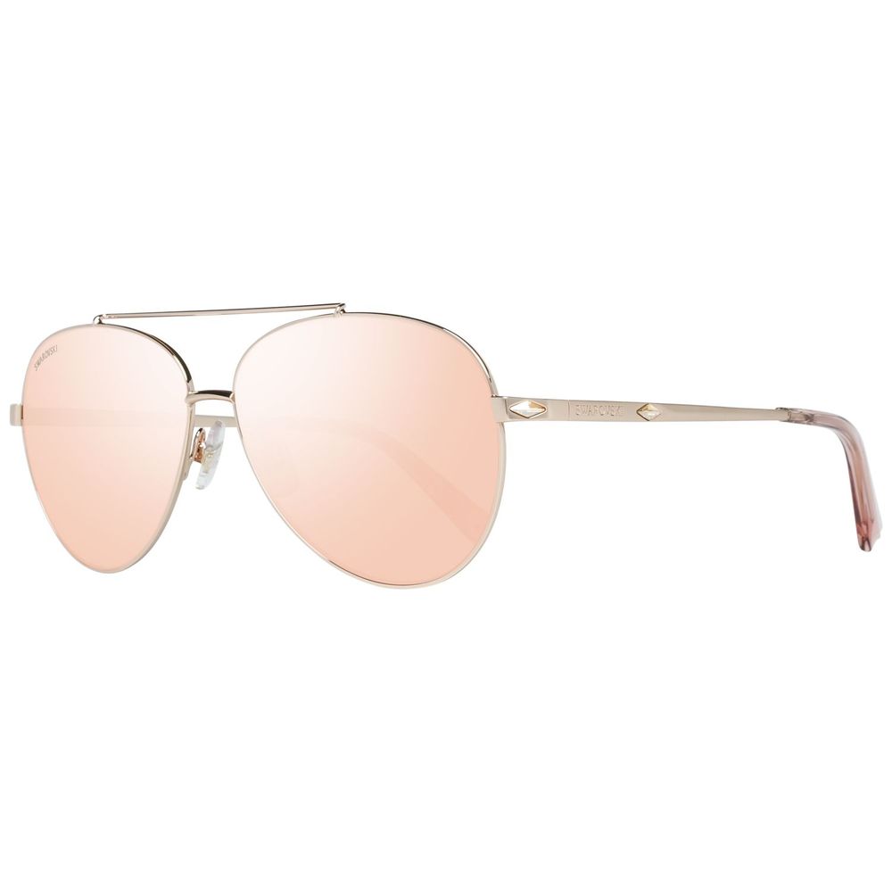 Swarovski Goldene Metall-Sonnenbrille