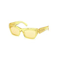 Load image into Gallery viewer, Swarovski Gelbe Plastiksonnenbrille
