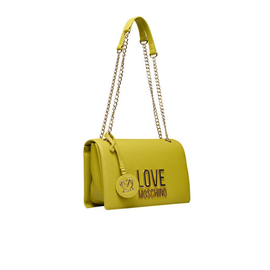 Love Moschino Gelbe Polyethylen Frauen Crossbody Tasche