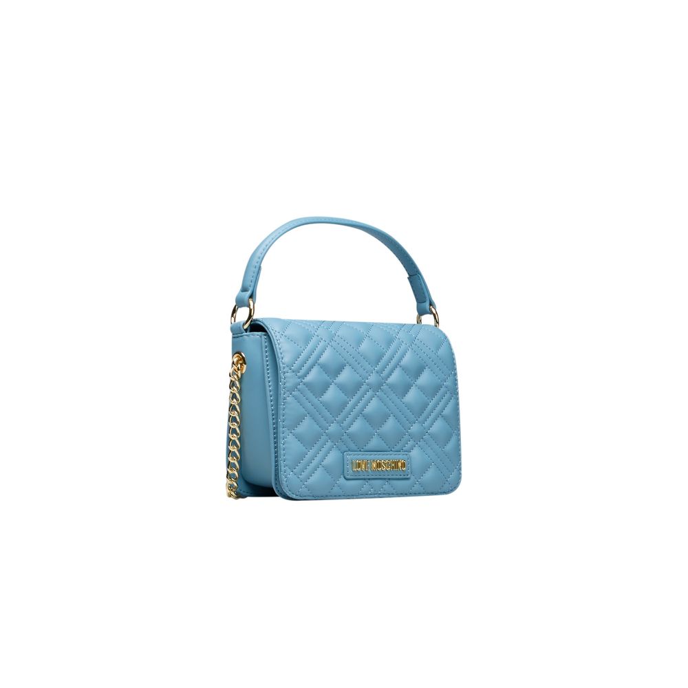 Love Moschino Hellblau Polyethylen Frauen Handtasche