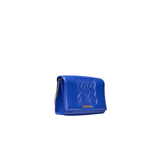 Love Moschino Blau Polyethylen Frauen Crossbody