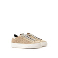 Bild in Galerie-Betrachter laden, P448 Beige Leder Sneaker
