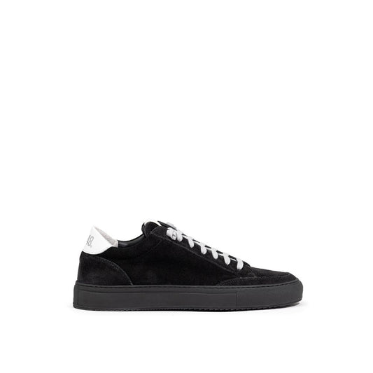 P448 Schwarzes Leder Scamociata Sneaker