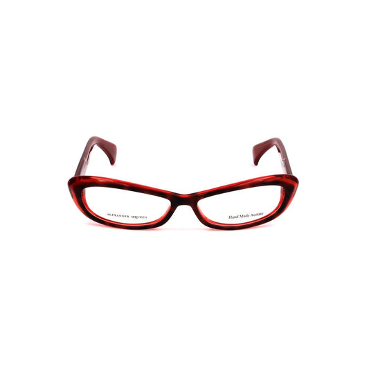 Alexander McQueen Rote Acetat-Rahmen