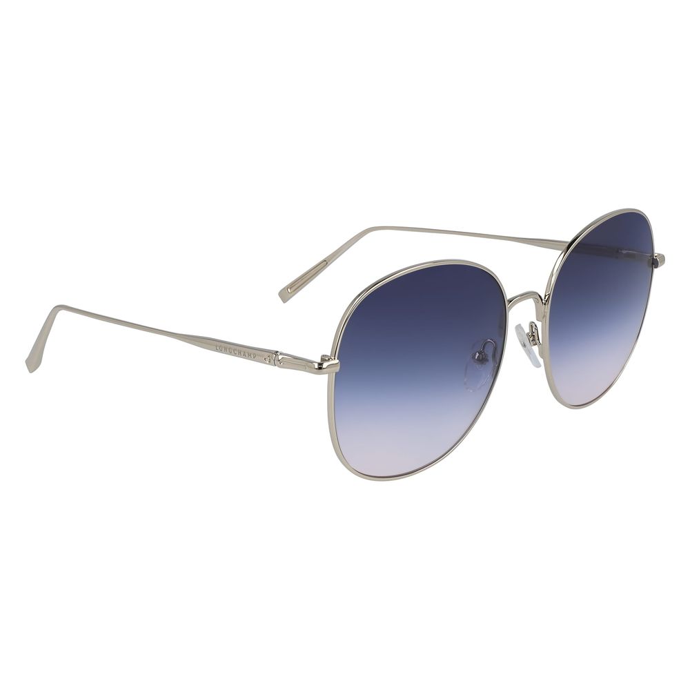 Longchamp Goldene Metall-Sonnenbrille