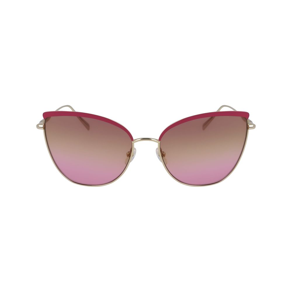 Longchamp Goldene Metall-Sonnenbrille