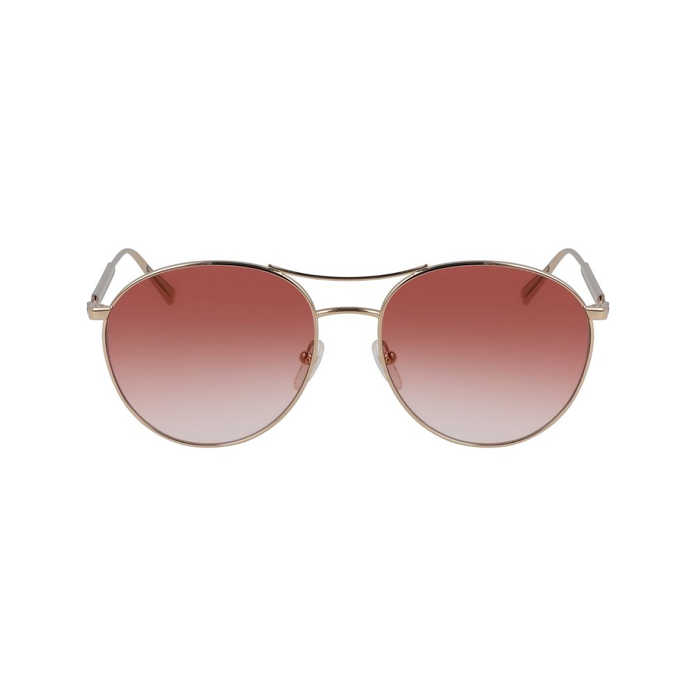 Longchamp Goldene Metall-Sonnenbrille