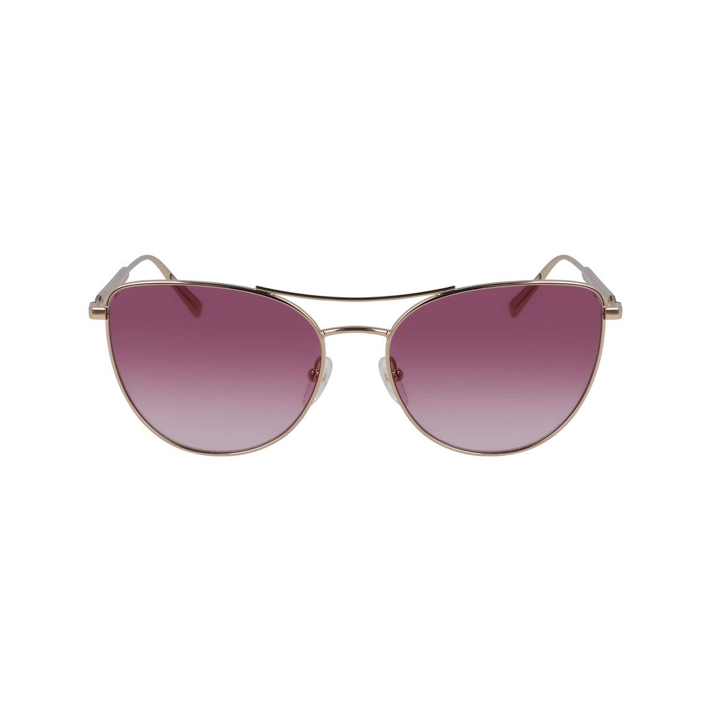 Longchamp Roségoldene Metall-Sonnenbrille