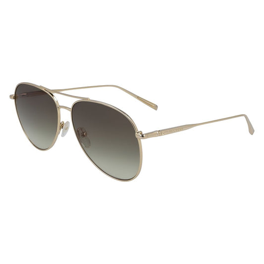 Longchamp Goldene Metall-Sonnenbrille