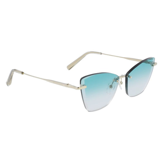 Longchamp Goldene Metall-Sonnenbrille