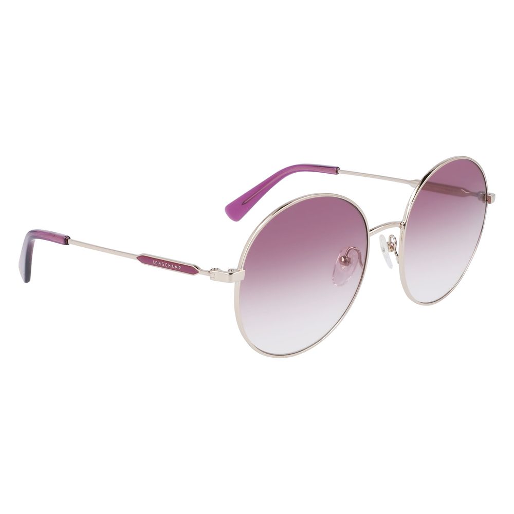 Longchamp Goldene Metall-Sonnenbrille