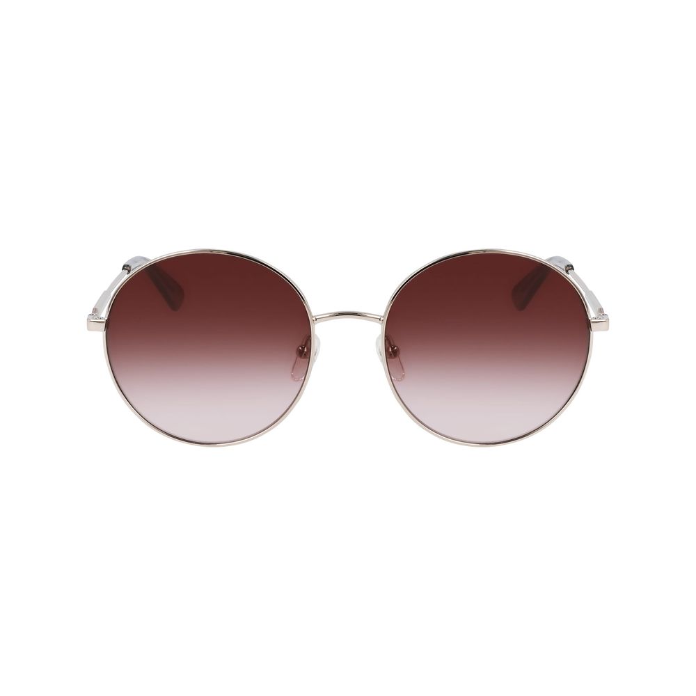 Longchamp Goldene Metall-Sonnenbrille