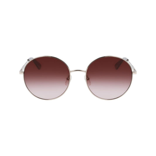 Longchamp Goldene Metall-Sonnenbrille