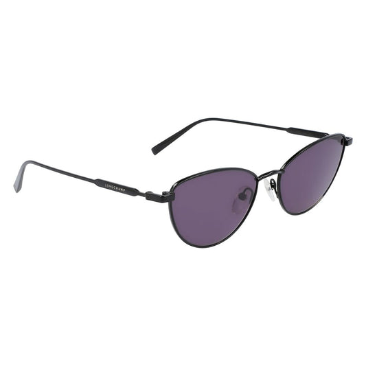 Longchamp Schwarze Metall-Sonnenbrille