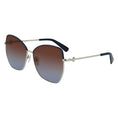 Load image into Gallery viewer, Longchamp Gelbe Metall-Sonnenbrille
